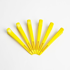 Yellow-6 Pack Hair Sectioning Clips for Women, Alligator Hair Clips for Styling