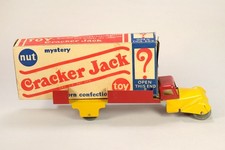Rare 1930s Cracker Jack Popcorn Box & Wyandotte Toy Truck Counter Display