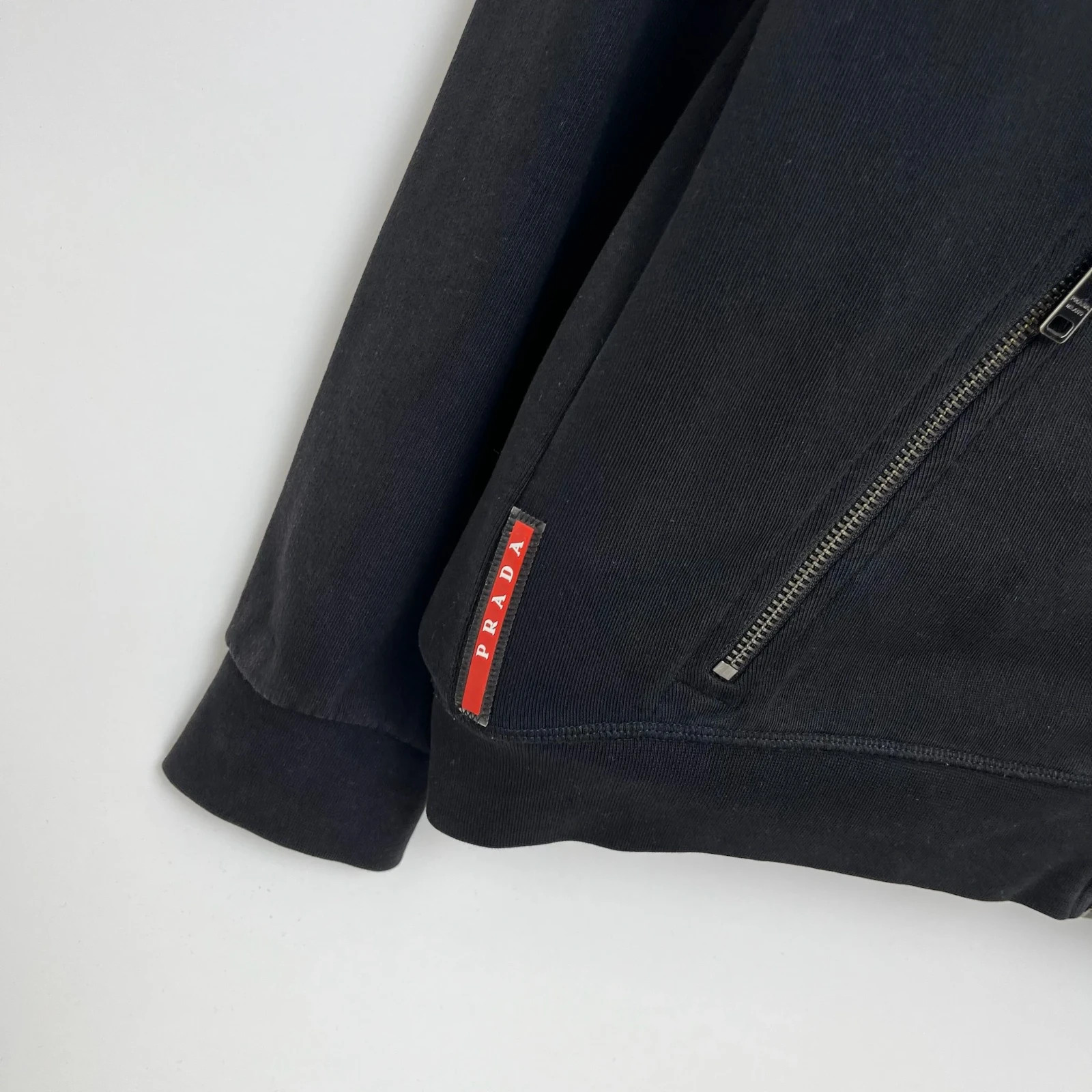 Prada Sport Black Zip Up Hoodie image 2