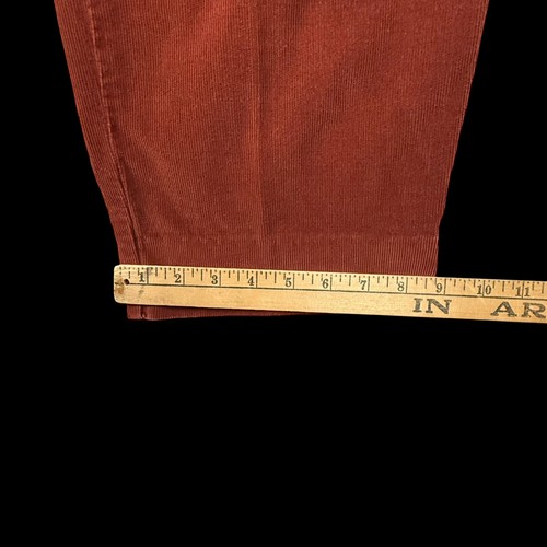 Jeans Calvin Klein vintage pantalone uomo rosso ruggine taglia 32 velluto a coste dritto 100% cotone - Foto 7 di 8