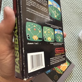 Matte Sticker Seal CANADA Baseball Nintendo NES Original Black Box Test Market