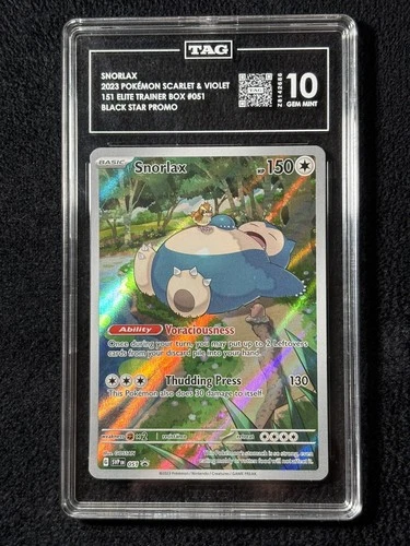 Pokemon Scarlet & Violet 151 ETB Snorlax #51 Promo Holo PSA 10 Gem