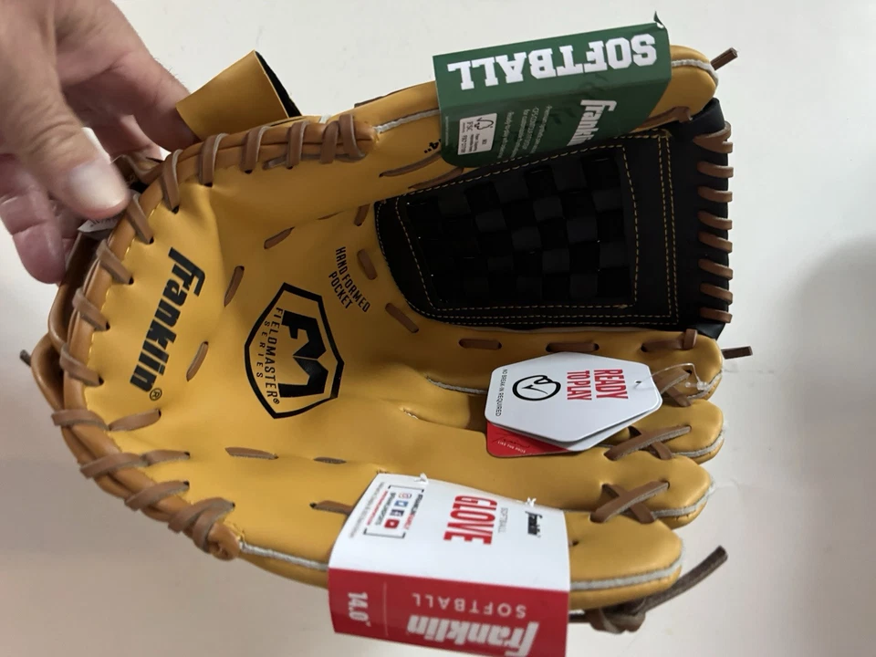 "Guante de béisbol/softbol Franklin 14"" derecho - lanzamiento con la mano derecha, nuevo" Foto 3 de 4