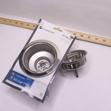 Glacier Bay Spin Lock Kitchen Sink Strainer Polished Stainless Steel 1001966401