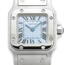 CARTIER Santos Galve SM Euro Limited Edition W20064D6 Quartz Blue Dial Women