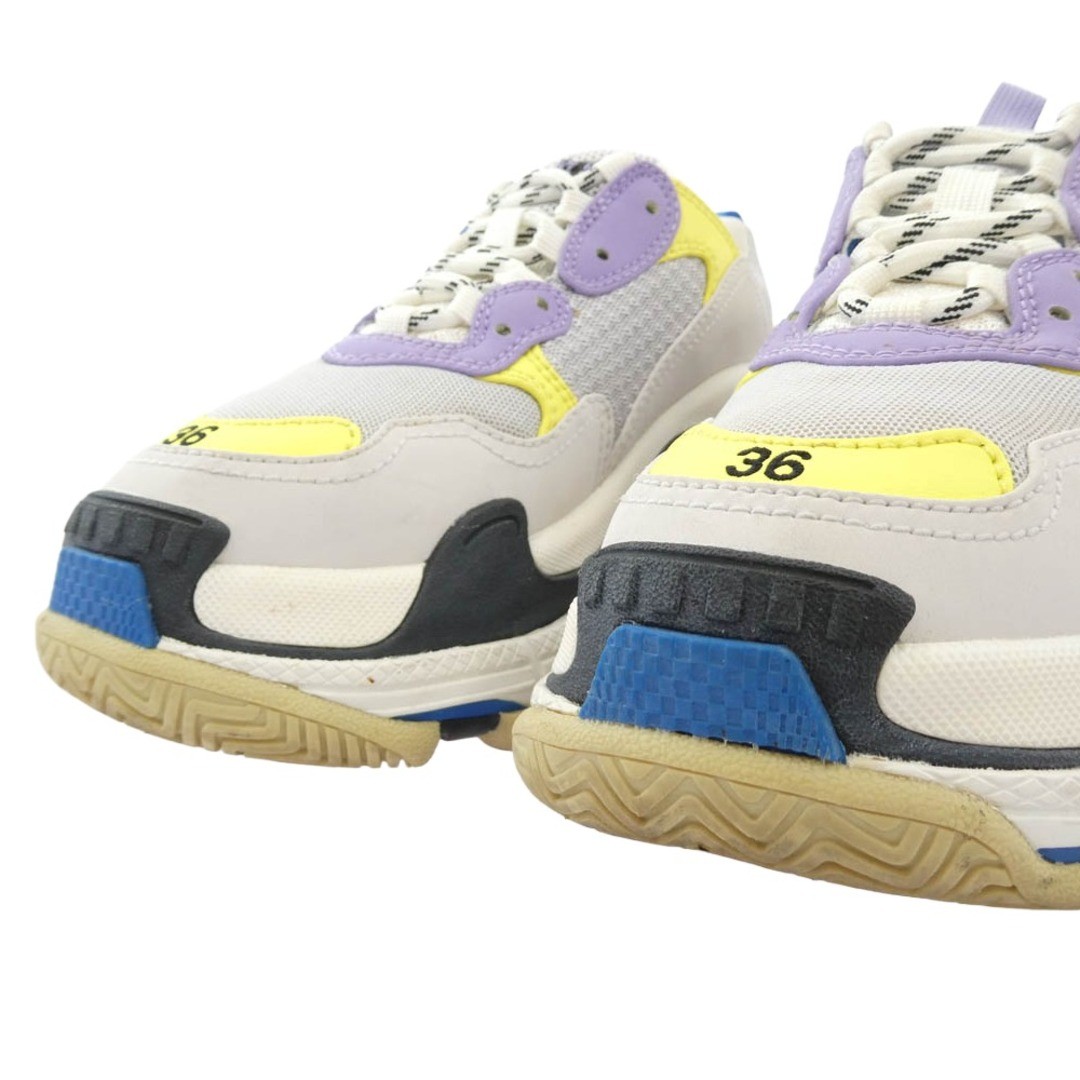 BALENCIAGA 524039 Triple-S Trainers Triple S Low Cut Sneakers Gray Used LIFE-0 thumbnail 4