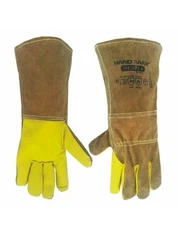 HandMax Multi-faceted Cow Leather Gloves - Welding, fire, heat, Animal Handling