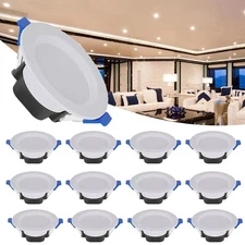 10PCS 7W LED Ceiling Light Dimmable Downlight Panel Light Spotlight 85-265V US