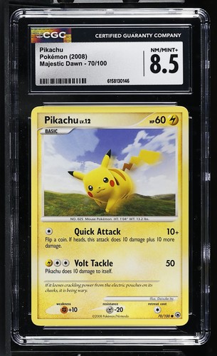 Pikachu graded CGC 8.5 for sale on eBay