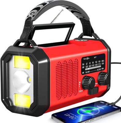 Emergency Radio Hand Crank Solar, AM/FM/NOAA Weather Radio Built-In 20000Mah Bat