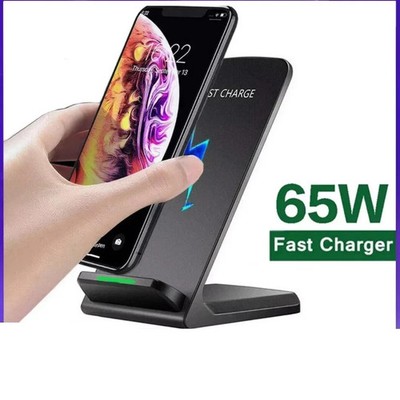 Wireless Fast Charger Charging Pad Stand Dock For Samsung Galaxy iPhone Phone