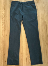 Brooks Brothers Regent Fit Wool Pants 34 Gray Vitale Barberis Canonico