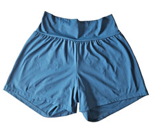 Halara Softly Zero Airy Super High Waisted Cool Touch Yoga Shorts Teal Large