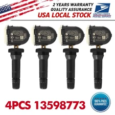 4Pcs TPMS For Chevrolet GMC Cadillac Buick Tire Pressure Monitor Sensor 13598773