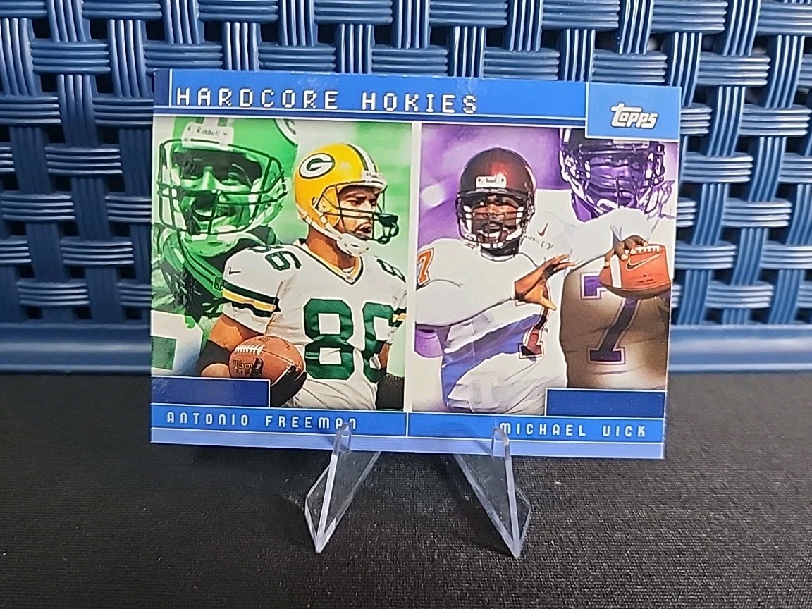 2001 Topps Hardcore Hokies #TC13 Michael Vick & Antonio Freeman Football Card