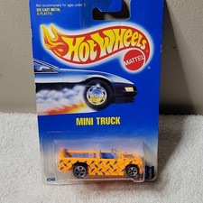 Hot Wheels 4546 Mini Truck Orange Blue Diecast 1:64 Blue Card Boys & Girls