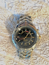 Men’s Seiko Kinetic Black Dial 5M62-0840 Stainless Watch