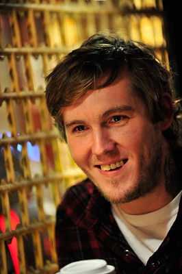 Brian Fallon of rock band The Gaslight Anthem at an interview Old Photo 5