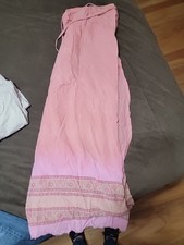 Y2K Vintage Roxy 100 Cotton Wrap Around Skirt, Long, Pink, delicate design