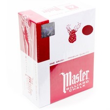 Master Pool Cue Chalk - Gross 144 Pieces - Burgundy SHIPS SAME/NEXT DAY