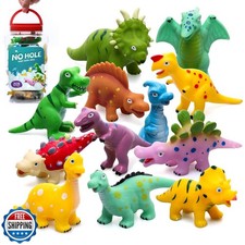 Hely Cancy Dinosaur Bath Toys for Toddler, No Hole Baby Bathtub S
