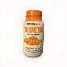 Turmeric NutritionWorks w/ Curcumin Root Capsules,90-Count 95% Curcuminoids 5/24