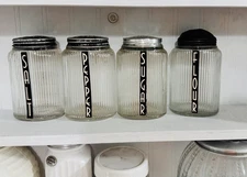 owens illinois Shakers Pantry Aide Salt Pepper Sugar Flour