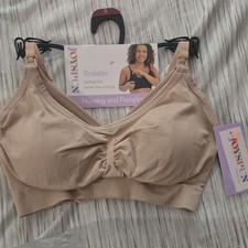 Super Soft Seamless Nursing Bralette Size XL BRAND NEW W TAGS Beige