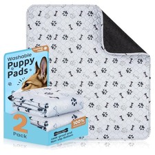 Wiederverwendbare Hundetrainingspads - Waschbar, 2er Set, 60x45cm grau