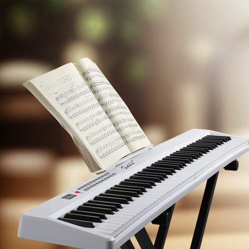 🎸NEW IN BOX!🎸88 Key Foldable Electric Piano/Keyboard +Case +Mic +Headphones!