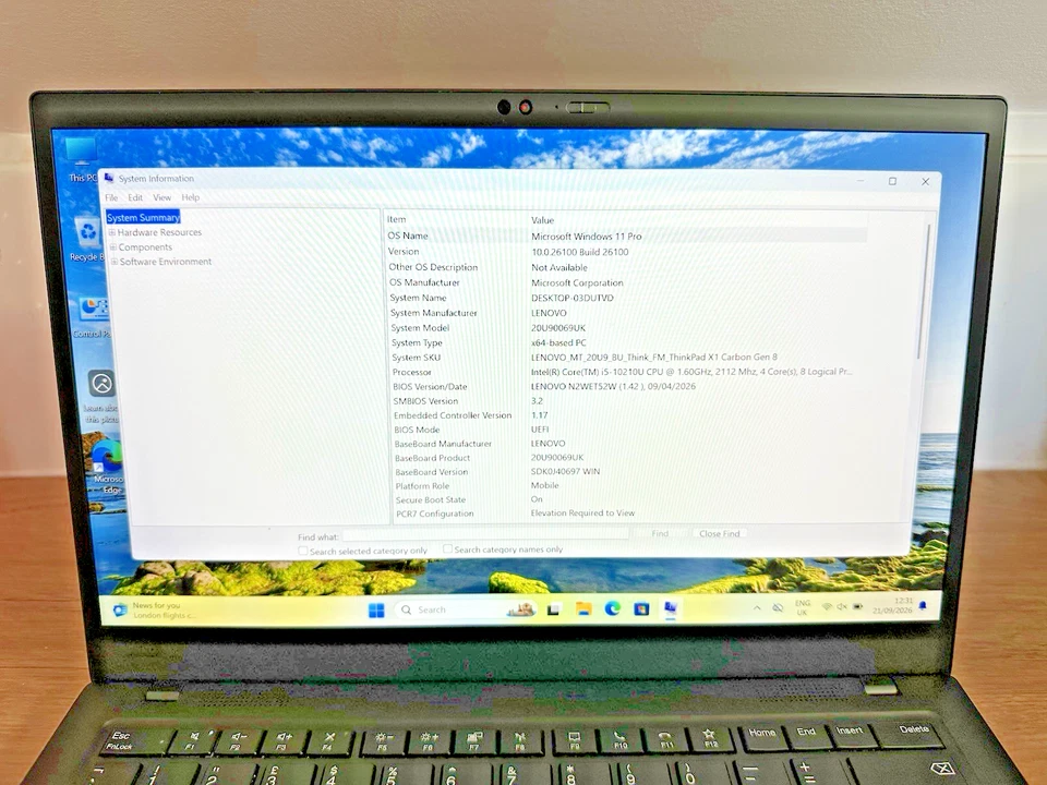 Lenovo ThinkPad X1 Carbon · i5-10210U · 8GB · 256GB, photo 2 of 5