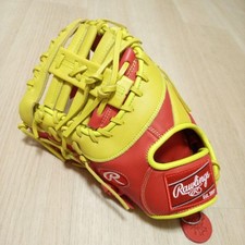 Rawlings HOH Softball First Base Mitt 11.75 Left Hand Scarlet Yellow