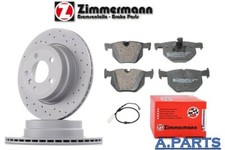 ZIMMERMANN BREMSENSATZ KOMPLETT Ø320 mm GELOCHT WK HINTEN BMW X5 X6 E70 E71 F15