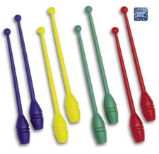 Clavette Plastica GIALLO Ginnastica Ritmica SCHIAVI SPORT Paio Regolamentari FIG
