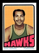 1972 73 Topps #77 Don Adams Hawks EX-MT *5m