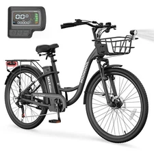 NAIZEA 24" 26" Electric Bicycle 7 Speed Rear Motor Peak 700W With 36V Battery
