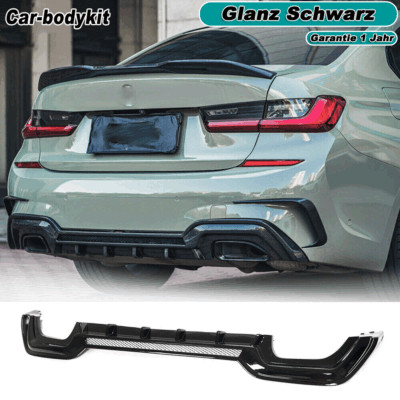 Gloss Black Rear Diffuser Diffuser Rear Lip For BMW 3 Series G20 G28 M Package 19-20