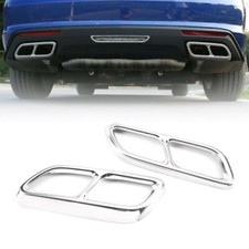 Stainless Steel Exhaust Muffler Tail Pipe Cover Trim Fit Cadillac CT5 20-23
