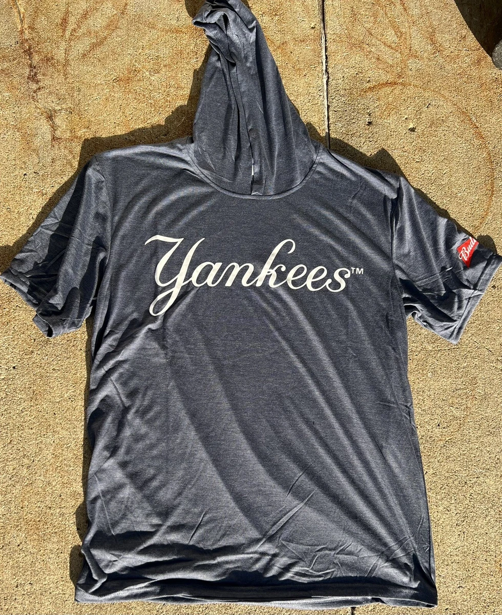 NY YANKEES SHORT SLEEVE HOODIE PULLOVER SHIRT SGA 5/26/2023 S/S BUDWEISER  XL