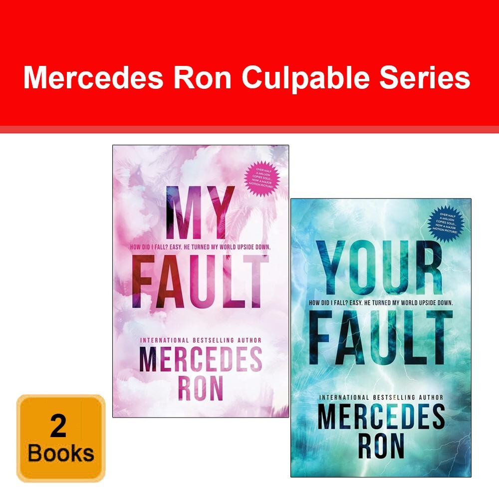 Mercedes Ron Culpable Series Collection 2 Books Set My Fault, Your Fault NEW