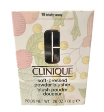 Clinique Soft-Pressed Powder Blusher, 18 Totally Tawny, 0.26oz/7.6g, New In Box