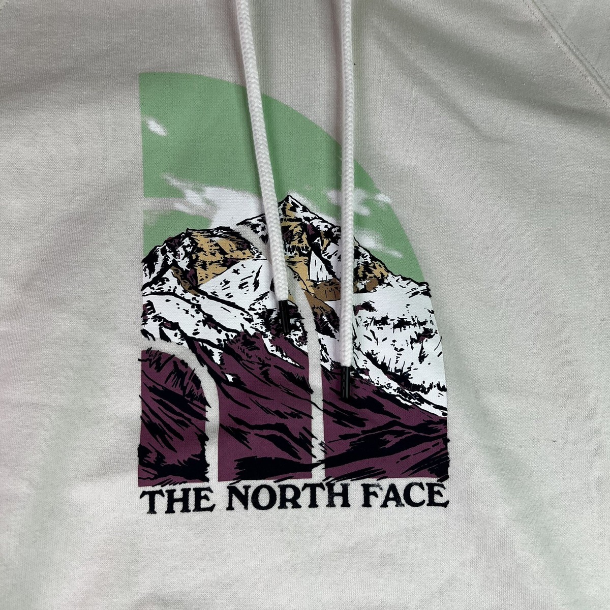 The North Face Mens Graphic Injection Pullover Hoodie Beige