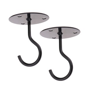 2pcs Wall Mount Ceiling Hooks Plant Hooks Hanging Flower Basket