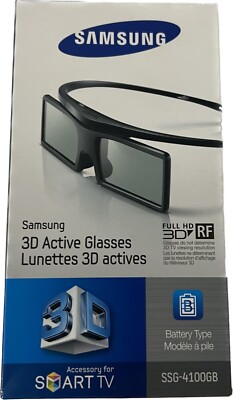 Samsung 3D Active Glasses SSG-4100GB Full HD One Pair For Smart TV never used