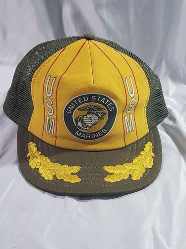 Vintage US MARINE CORPS CAP Hat USA 80 