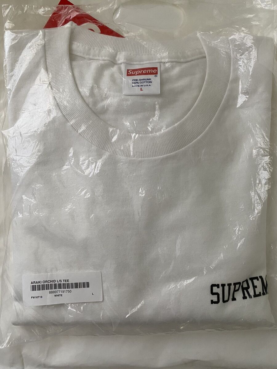 SUPREME Araki orchid LS LONG SLEEVE T-SHIRTT WHITE Size L | eBay SUPREME Araki orchid LS LONG SLEEVE T-SHIRTT WHITE Size L | eBay