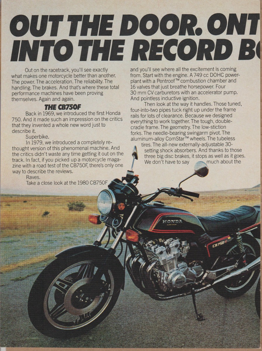 When Was The First Honda Motorcycle Made 1981 Honda CB750F, CB400T