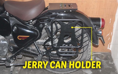 Dark Olive Pannier Bag "With Saddle Stay Fit For Royal Enfield New Classic 350" - Bild 4 von 15
