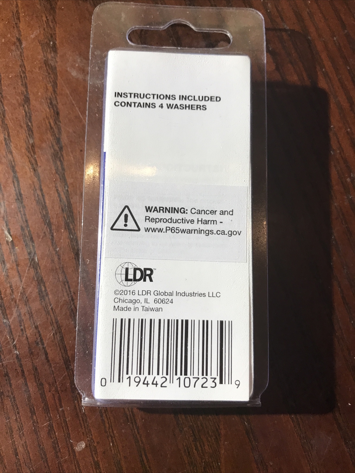 PLASTIC TOILET SEAT HINGE WASHER, Part No. 53 411, by LDR GLOBAL