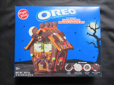 Create-A-Treat Oreo E-Z Build Halloween House Cookie Kit No Baking 30.8 Oz
